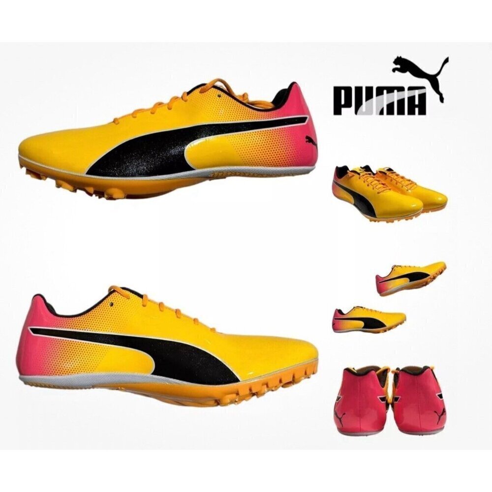 PUMA Size 13 Men’s Sun Stream Sunset Glow evoSpeed Sprint 14 Sneakers New No Tag